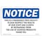 Signmission OSHA Notice Sign, 18" H, Rigid Plastic, This Is A Fragrance Free Facility Please Sign, Landscape OS-NS-P-1824-L-18623 - alternate 1